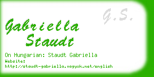 gabriella staudt business card